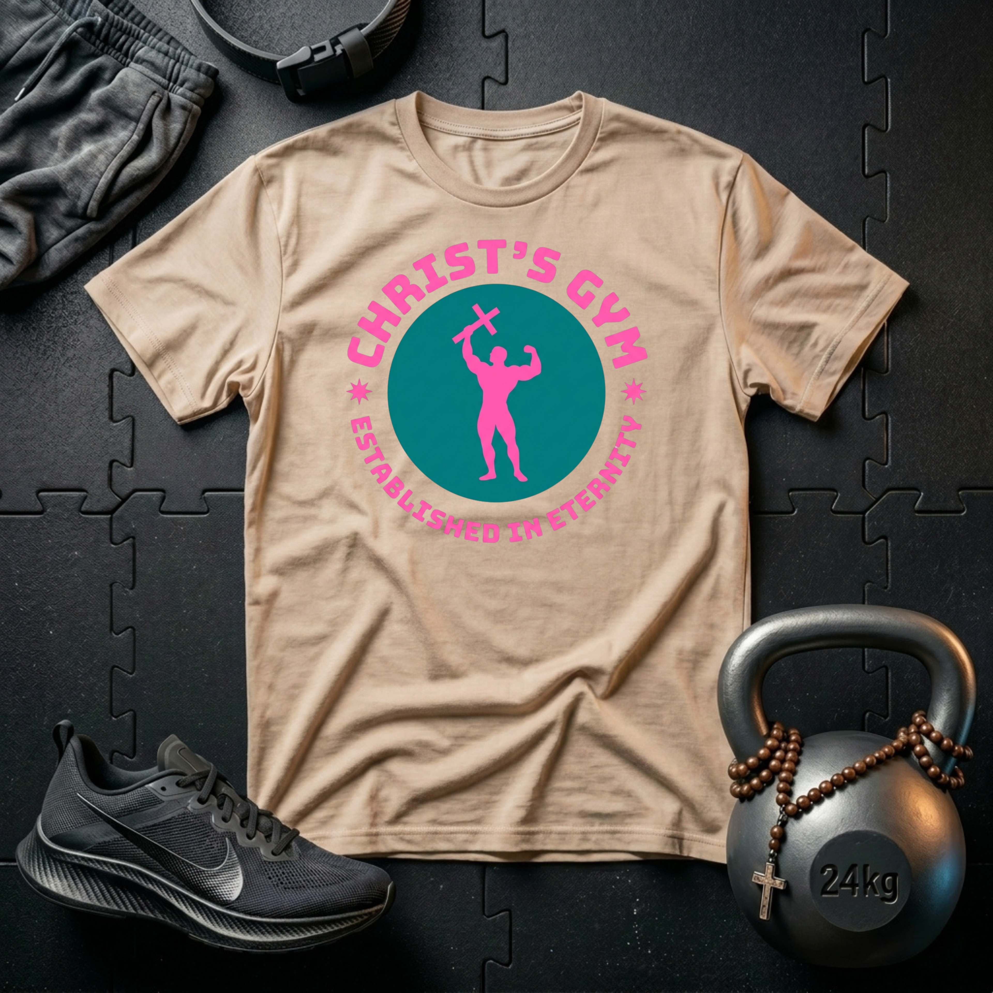 Christ's Gym Badge T-Shirt