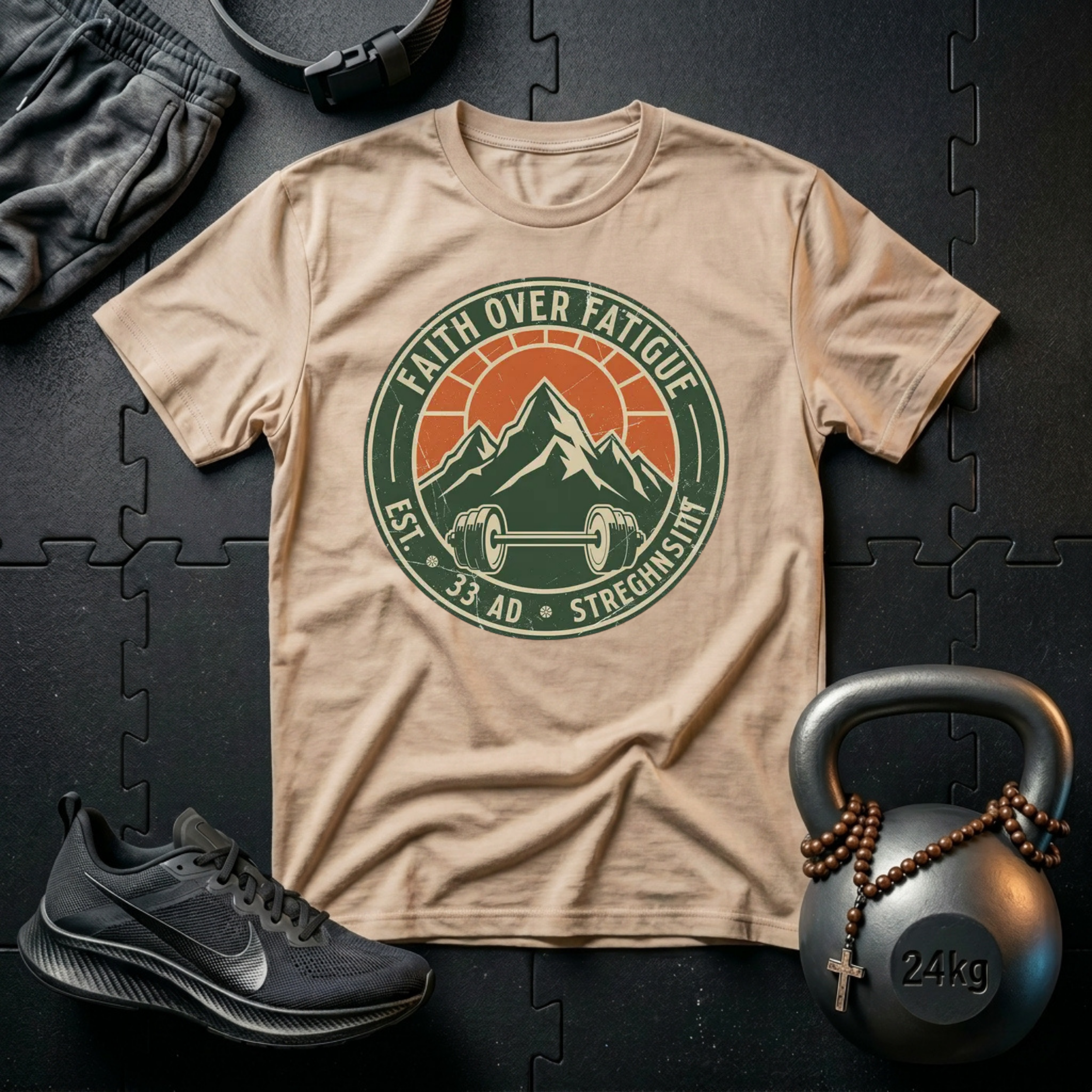 Faith Over Fatigue BadgeT-Shirt