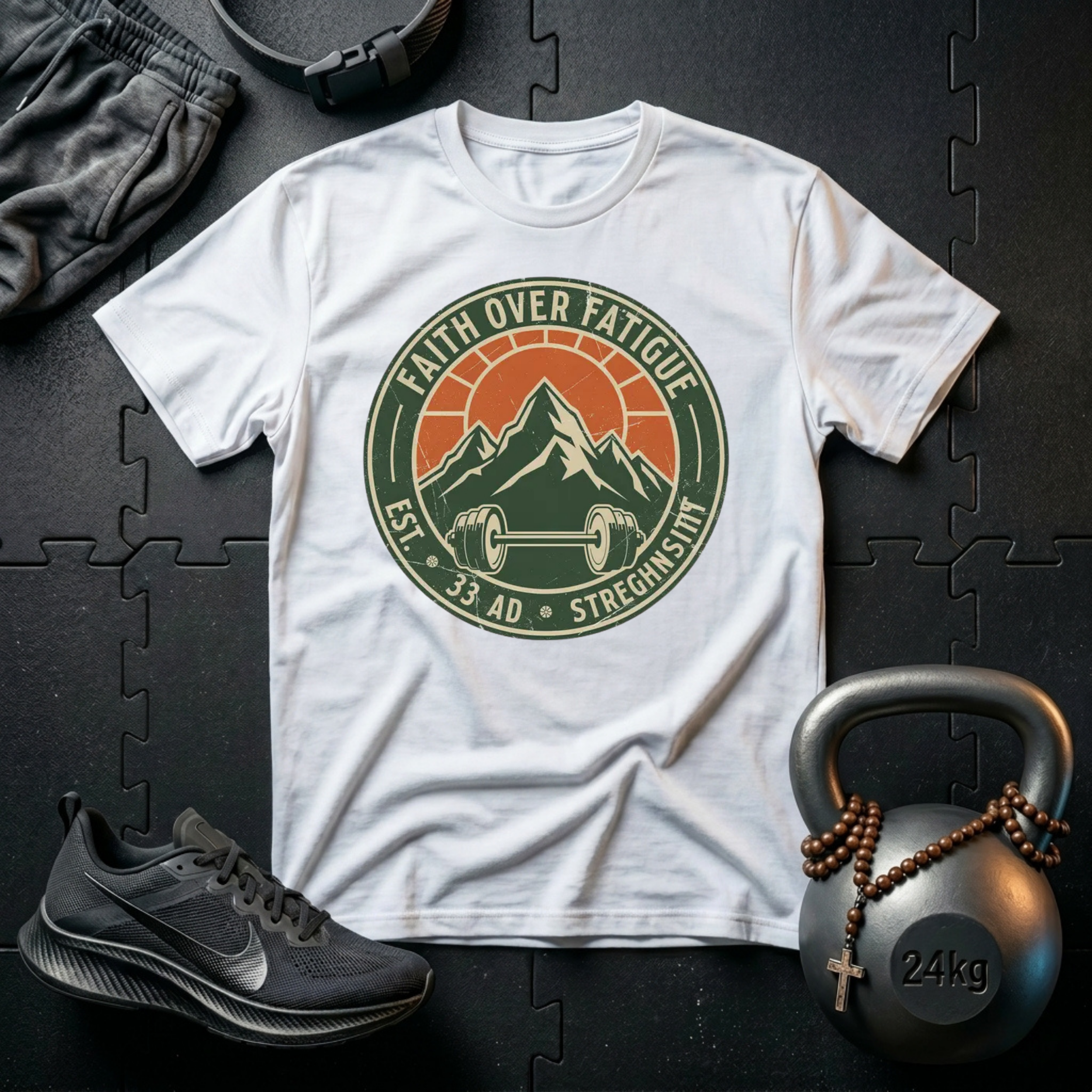 Faith Over Fatigue BadgeT-Shirt