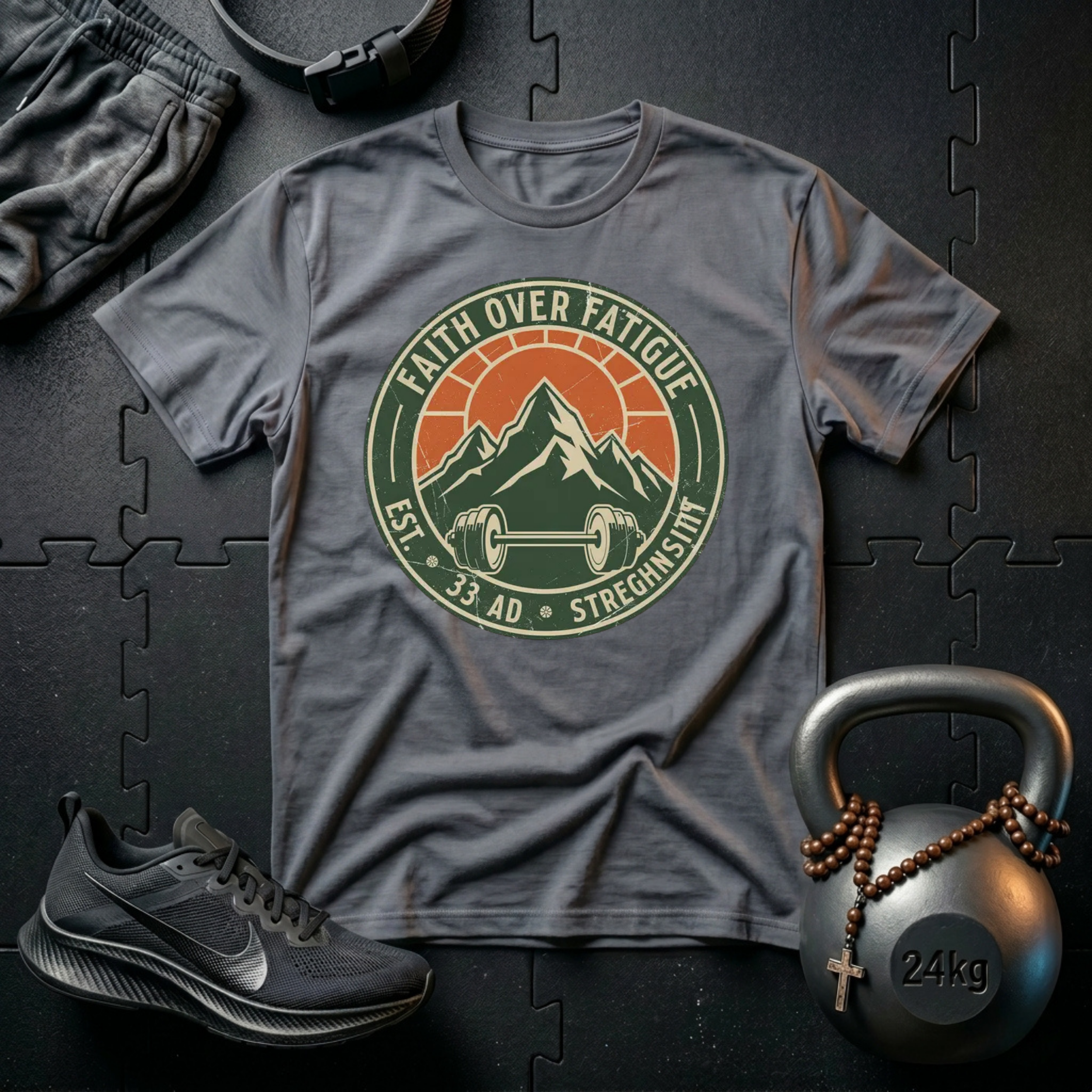 Faith Over Fatigue BadgeT-Shirt