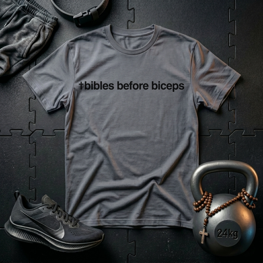 Bibles Before Biceps T-Shirt