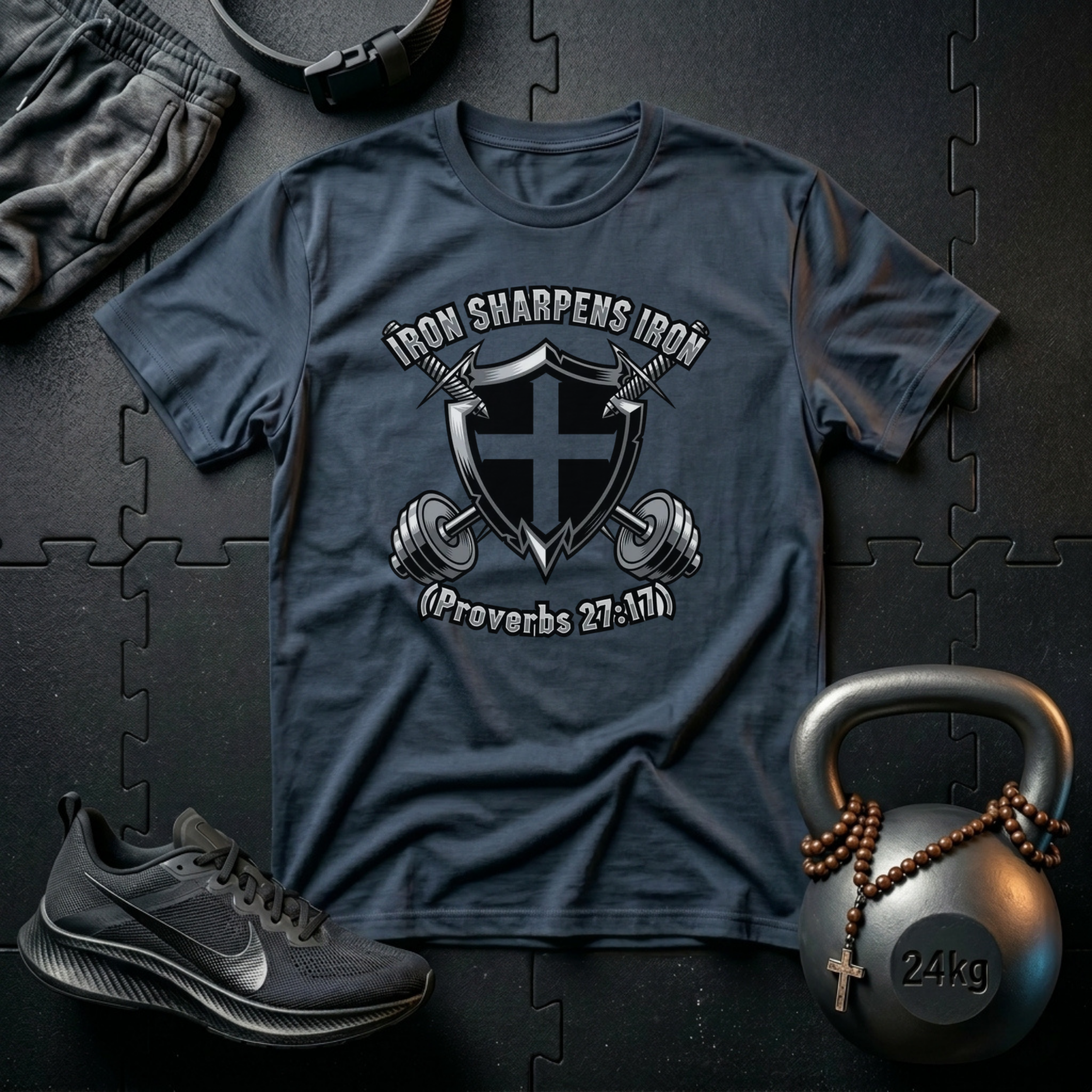 Iron Sharpens Iron Shield T-Shirt