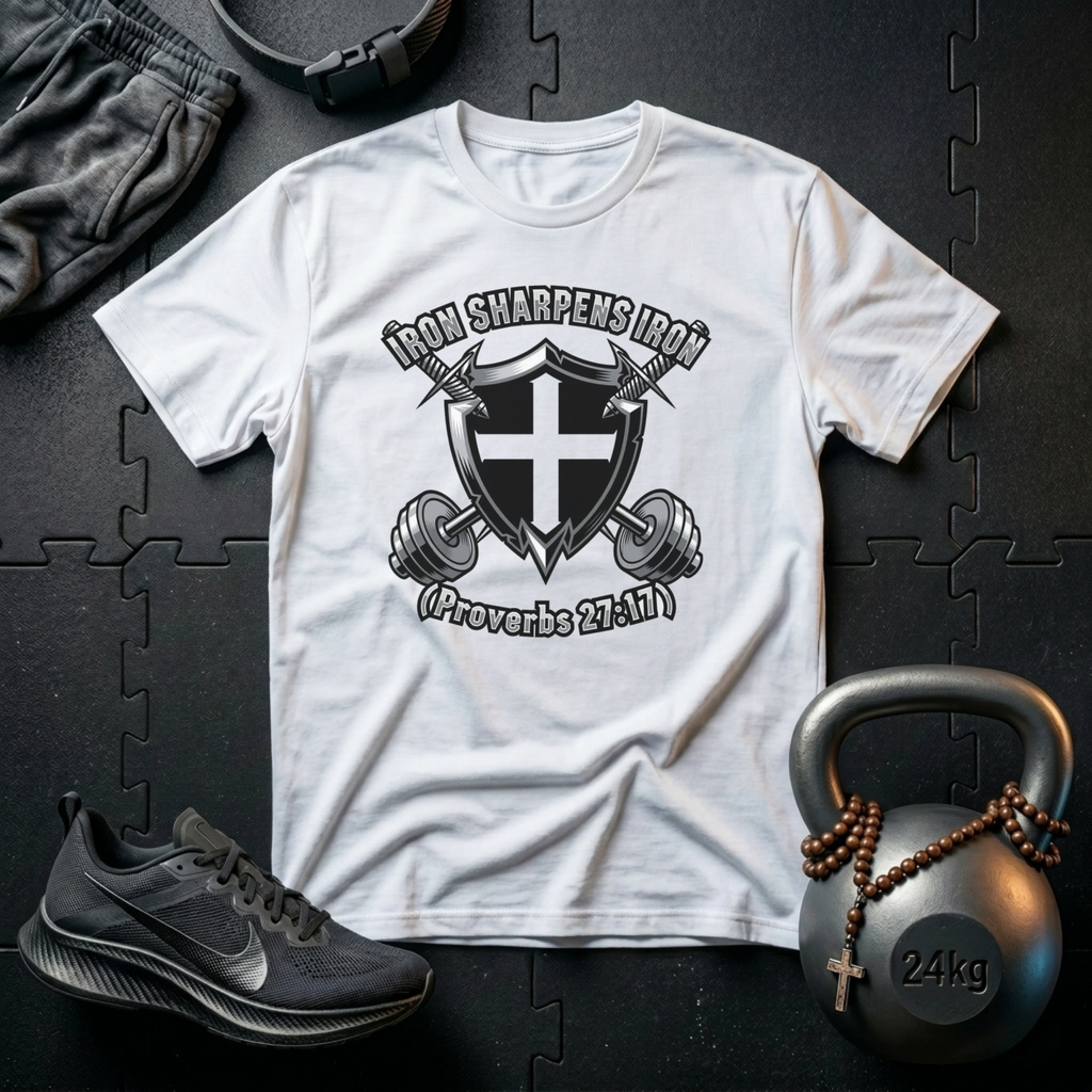 Iron Sharpens Iron Shield T-Shirt