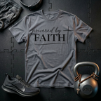 Powered By Faith Script T-Shirt