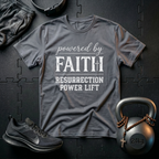 POWERED BY FAITH T-SHIRT