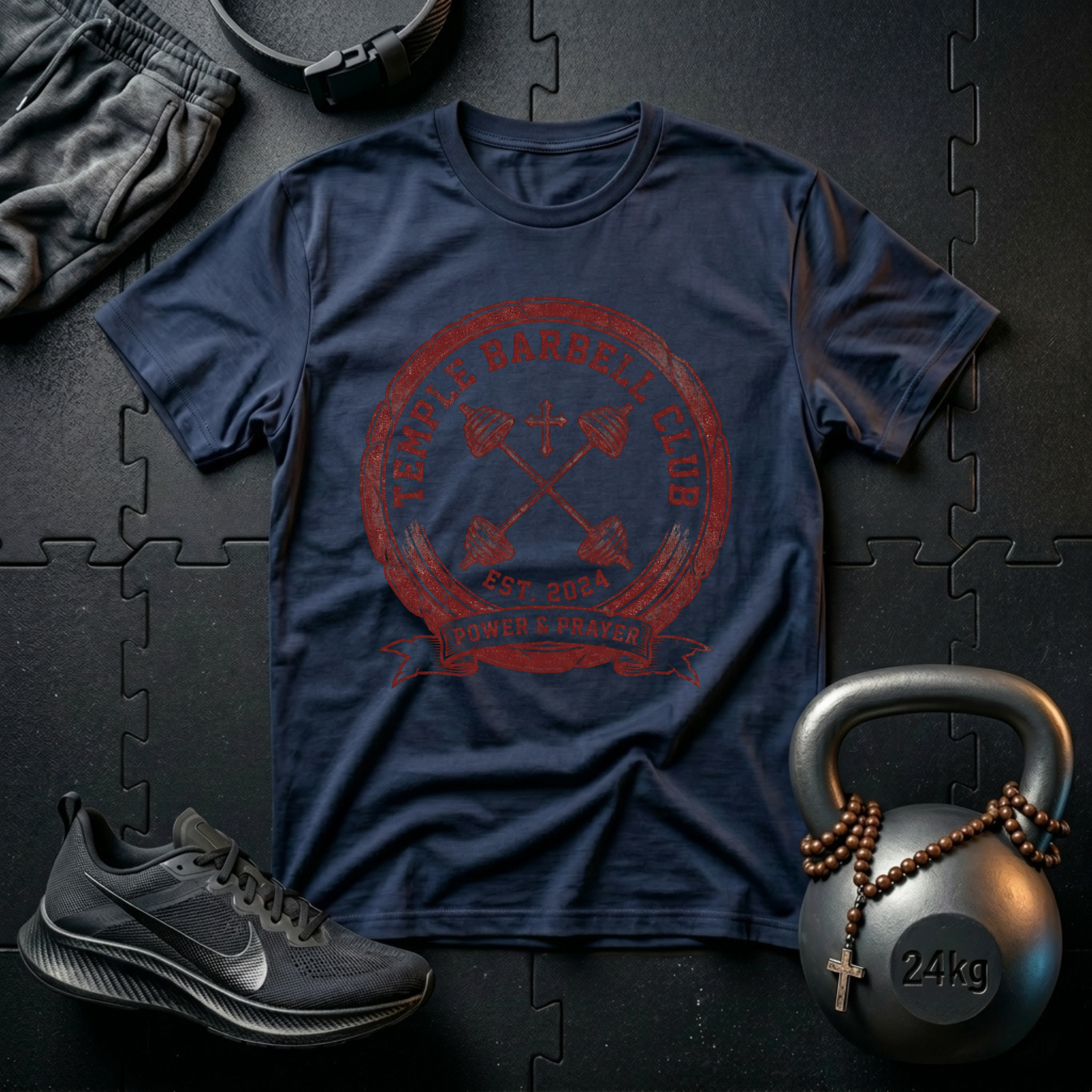 TEMPLE BARBELL CLUB T-SHIRT