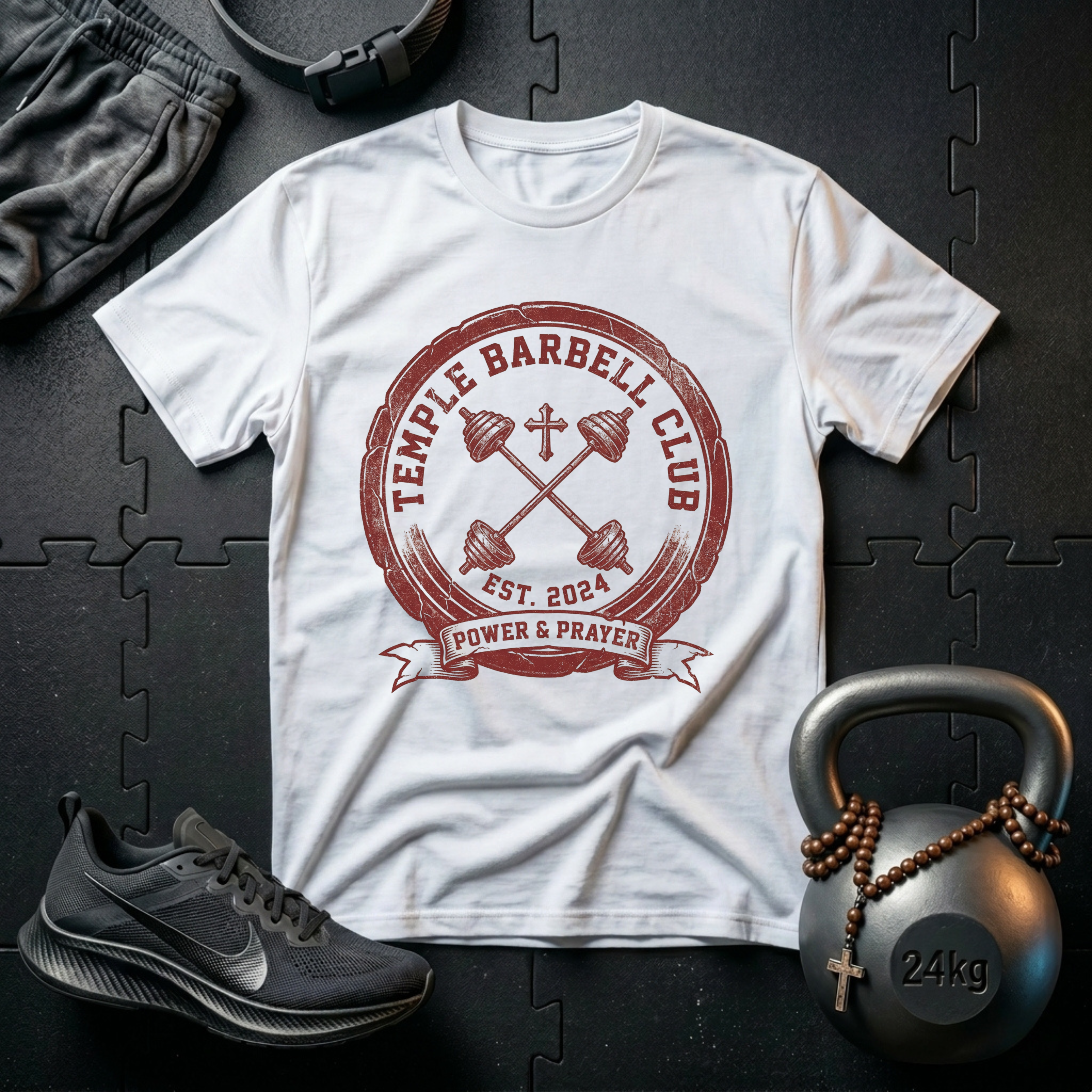 TEMPLE BARBELL CLUB T-SHIRT