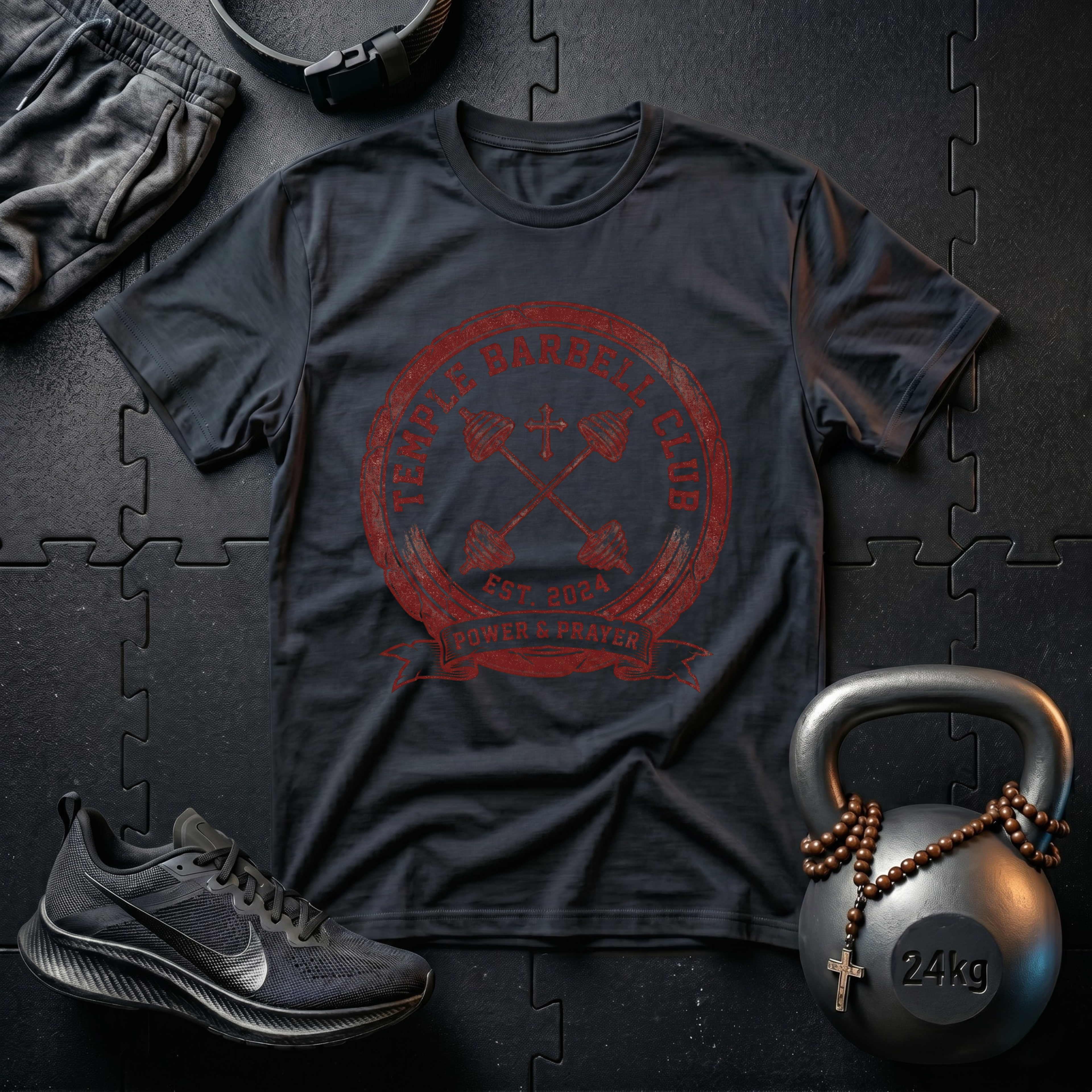 TEMPLE BARBELL CLUB T-SHIRT